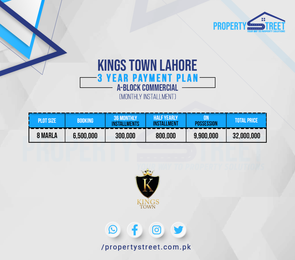 King Town Block A Commercial Payment Plan