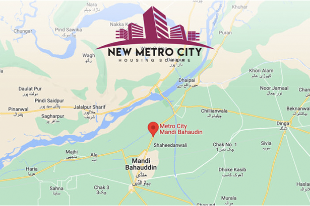 New Metro City Mandi Bahauddin Location