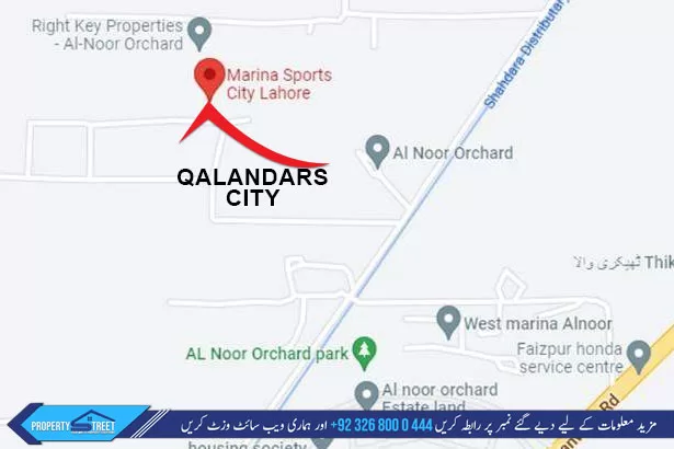 Qalandars City Location map